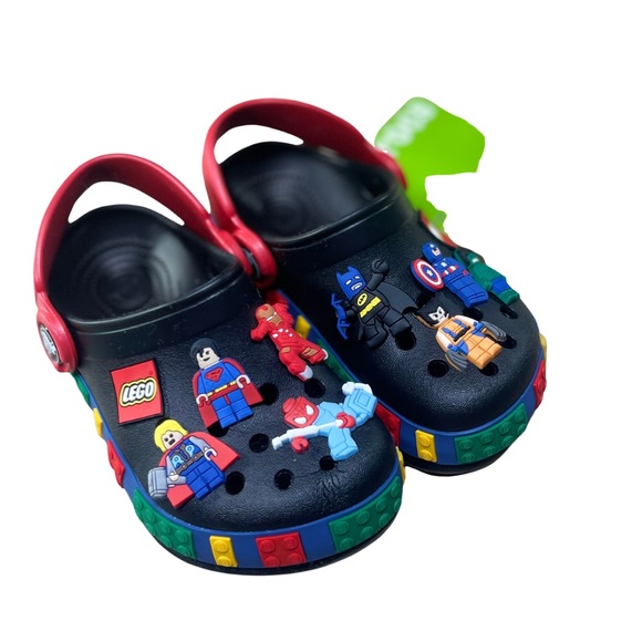 Crocs Kids' Crocband LEGO Clogs Black - Picture 2 of 8